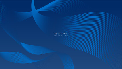 Modern blue geometric shapes corporate abstract technology background. Vector abstract graphic design banner pattern presentation background web template.