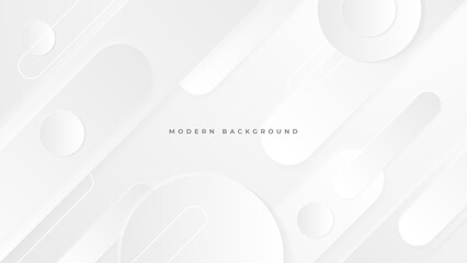 Modern white and grey background. Design decoration concept for web layout, poster, banner