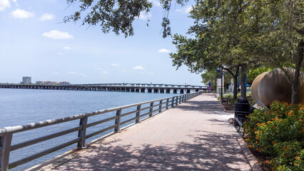 Bradenton Riverwalk Looking Out To The River