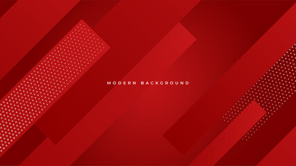 red geometric shapes abstract modern technology background design. Vector abstract graphic presentation design banner pattern background web template.