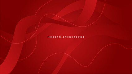 Abstract red geometric shapes background. Vector abstract graphic design banner pattern presentation background web template.