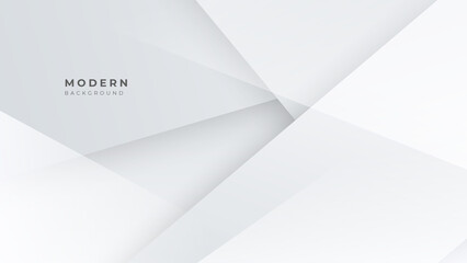 White abstract geometric vector background