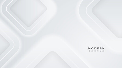 White abstract geometric vector background
