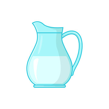 Milk jug vector illustration isolated on white background