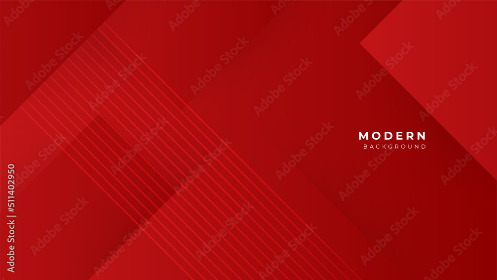 Poster minimal geometric red geometric shapes light technology background abstract design. vector illustrat