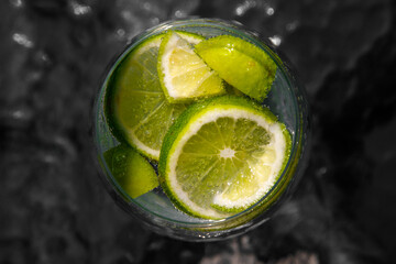 Refreshing lemonade on a hot summer day.