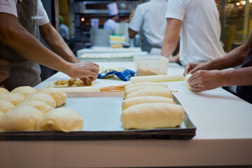 made a bread, preparing bread, healthy food

