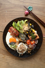 A simple breakfast. Good old fashioned home cooking in japan.
