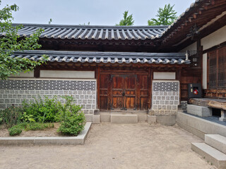 This is a view of the building inside Gyeongbokgung Palace.