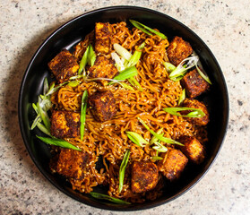 tofu and noodles