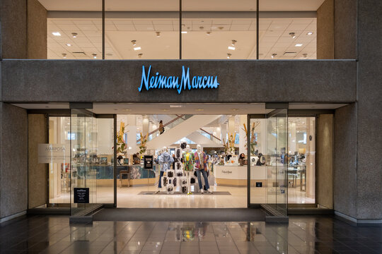 Houston, Texas, USA - February 25, 2022: A Neiman Marcus store in a shopping mall. Neiman Marcus Group is an American chain of luxury department stores