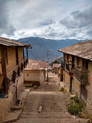 Obraz premium Ghost town in a remote province of the Peruvian Andean highlands.
