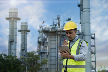 portrait of a worker. engineer at work. portrait of a engineer