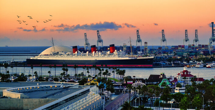 Queen Mary in Late Afternoon Light