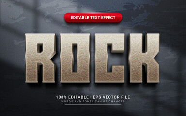 rock text effect