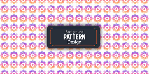 Fototapeta premium Flower art Vector pattern background. Classical luxury New fashion ornament design, tee shirt, flyer, banner, poster, brochure, background template.