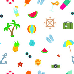 summer pattern vector kids