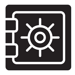 safe box glyph icon