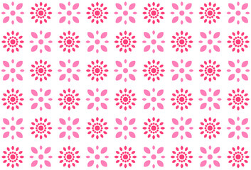 abstract shape flowers geometric pattern seamless background