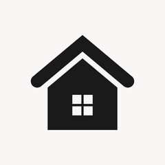 Real estate icon or home building symbol for property business template