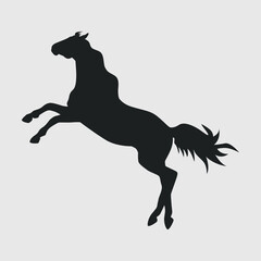 Fototapeta na wymiar Horse Silhouette SVG Cut File, Animal Svg, Horse Lover Svg, Horse Running , Standing Horse, Prancing Horse Svg, Stallion,