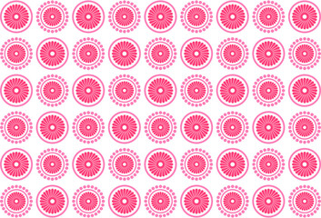 abstract shape flowers geometric pattern seamless background