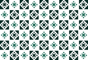 abstract shape flowers geometric pattern seamless background