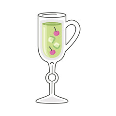 green drink in cup