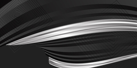 Abstract black and silver background
