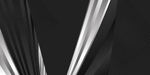 Abstract black and silver background