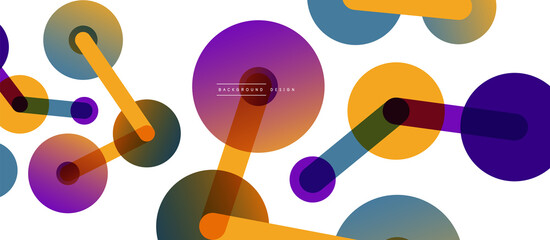Network concept abstract background. Dots connection. Big data idea. Business template for wallpaper, banner, background or landing