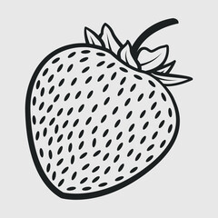 Strawberry Outline SVG Bundle, Fruit Svg, Berries Svg, Food Svg, Summer Svg, Strawberry Clipart, 