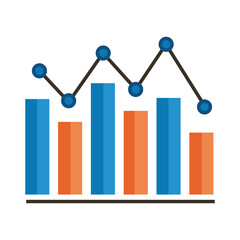 statistics bars infographic