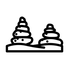 meditation procedure line icon vector. meditation procedure sign. isolated contour symbol black illustration