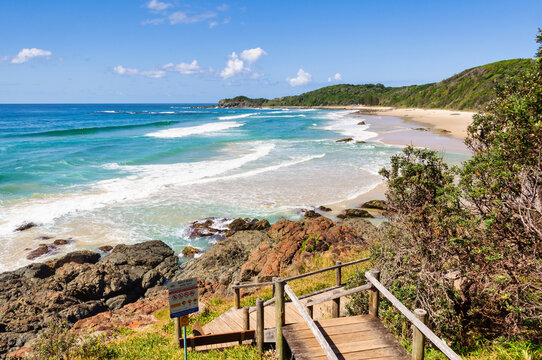 Shelly Beach From The Coastal Walk Track - Port Macquarie, NSW, Australia