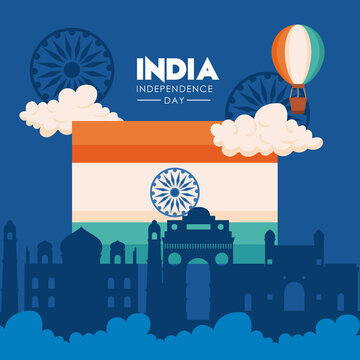 india independence day lettering template