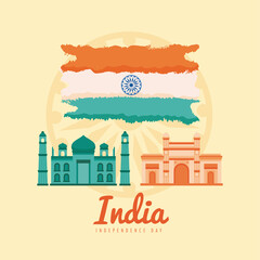 india independence day lettering