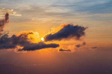 Sunset and dawn sky background