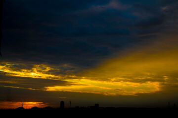 Sunset and dawn sky background