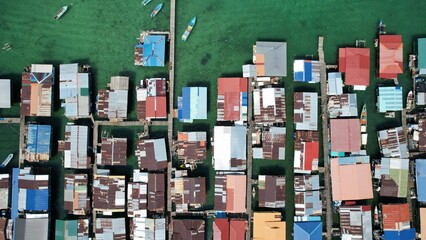 The Scenery of The Villages Within Gaya Island, Kota Kinabalu, Sabah Malaysia