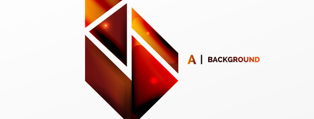 Dynamic 3d geometric abstract background. Triangles and other simple forms composition. Vector Illustration For Wallpaper, Banner, Background, Card, Book Illustration, landing page