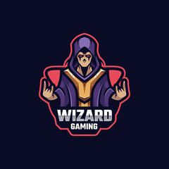 Illustration vector graphic of Wizard Gaming, good for logo design