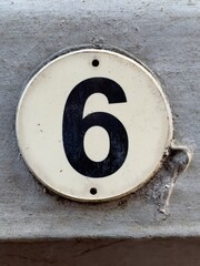 Number 6 circle