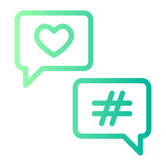 chat gradient icon