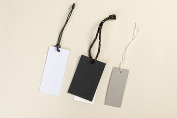 Different tags with space for text on light background Formats