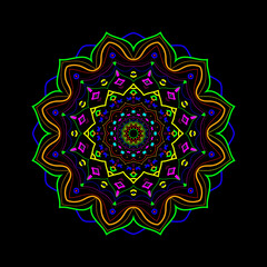 Flower Doodle Mandala Art Design