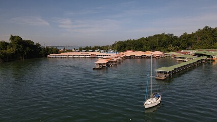 Obraz premium The Scenery of The Villages Within Gaya Island, Kota Kinabalu, Sabah Malaysia