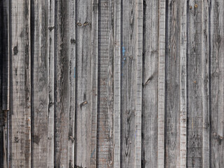 Wooden natural old grey plank weathered gray vintage fence wall background