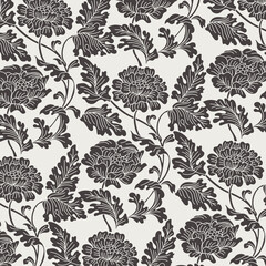 retro flower ornament doodle pattern
