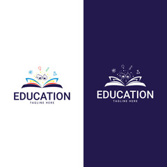 kids education logo design template